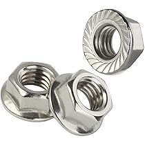 M10-1.50 Non-Serrated Flange Nut, Din 6923, Class 8, Zinc Clear - Foto 2