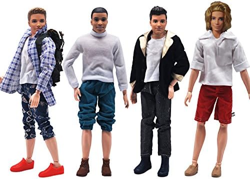 zhihu 4 Sets Ken Doll Suit for barbie's Boyfriend Ken Doll