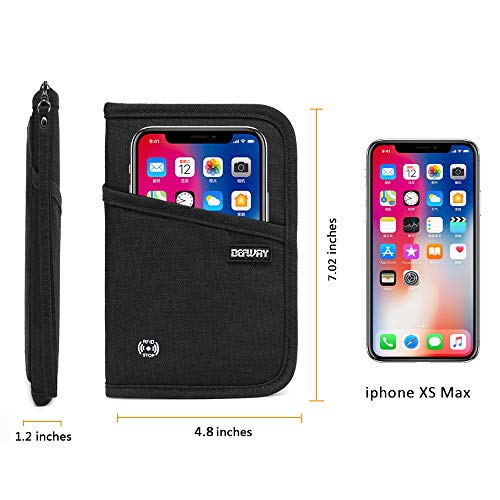 Defway Passport Wallet RFID Blocking Travel Organizer Bag, Family