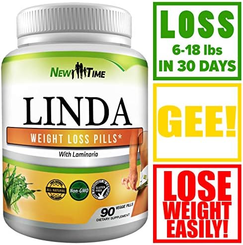 Linda - Weight Loss Pills for Women & Men - Natural Herbal Diet Supplements - Appetite Suppressant That Work Fast - Best Diet Pills 90 Pills