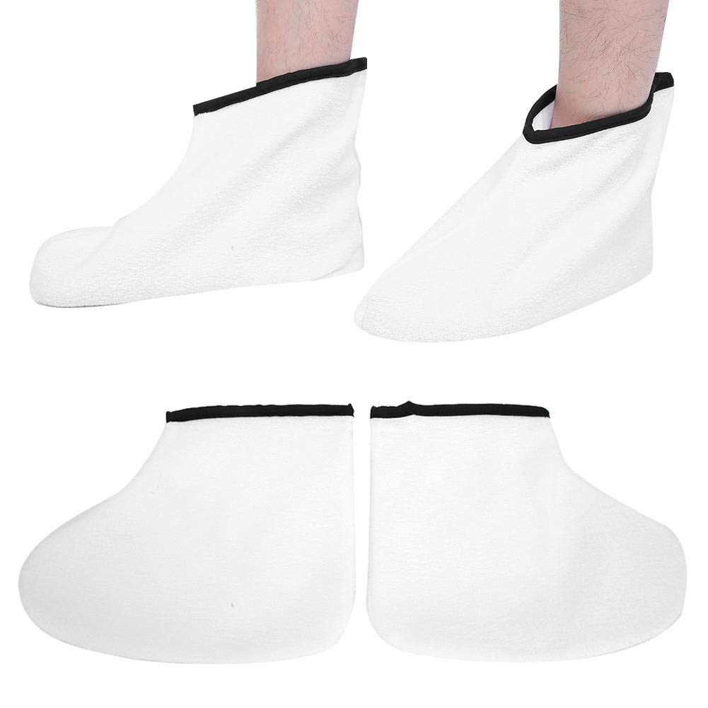 Paraffin Wax Therapy Booties Cotton Foot Care Heat Preservation Wax Bath Treatment Mitts Foot Spa Cover For White Paraffin For Paraffin Baths Women Great For Paraffin Wax White