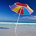 Ohuhu Beach Umbrella Sand Anchor Stand Holder with 5-Tier Screw, One Size Fits All Safe for Strong Wind (1 Pack)