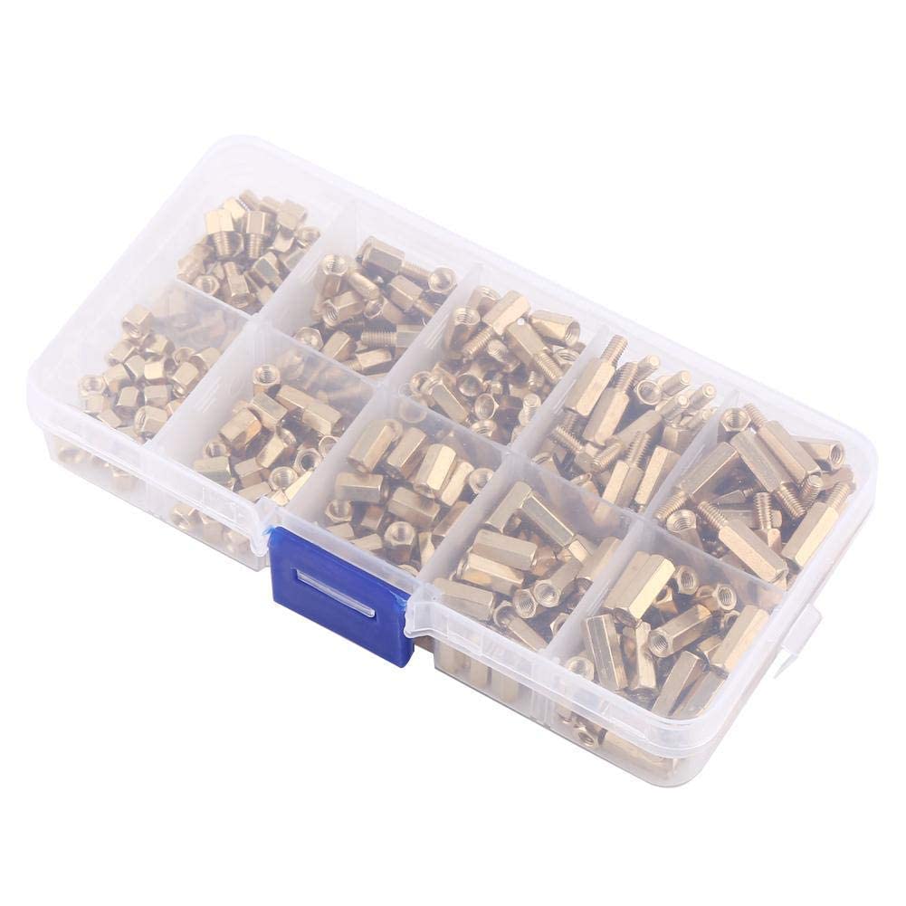 M3 Brass Standoff for Motherboard 300pcs Hex Male-Female and Female-Female Standoff Screws and Nut Kit