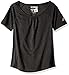 adidas Big Girls' Performance Short Sleeve T-Shirt, Black/White, Large/14