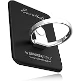 BUNKER RING Essentials(Matt 6) バンカーリング iPhone/iPad/iPod/Galaxy/Xperia/スマートフォン・タブレットPCを指1本で保持・落下防止・スタンド(ブラック )
