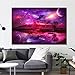 Mobicus DIY Diamond Painting,by Number Kits Crafts & Sewing Cross Stitch，Wall Stickers for Living Room Decoration,Purple Sky(14X16inch/35X40CM)
