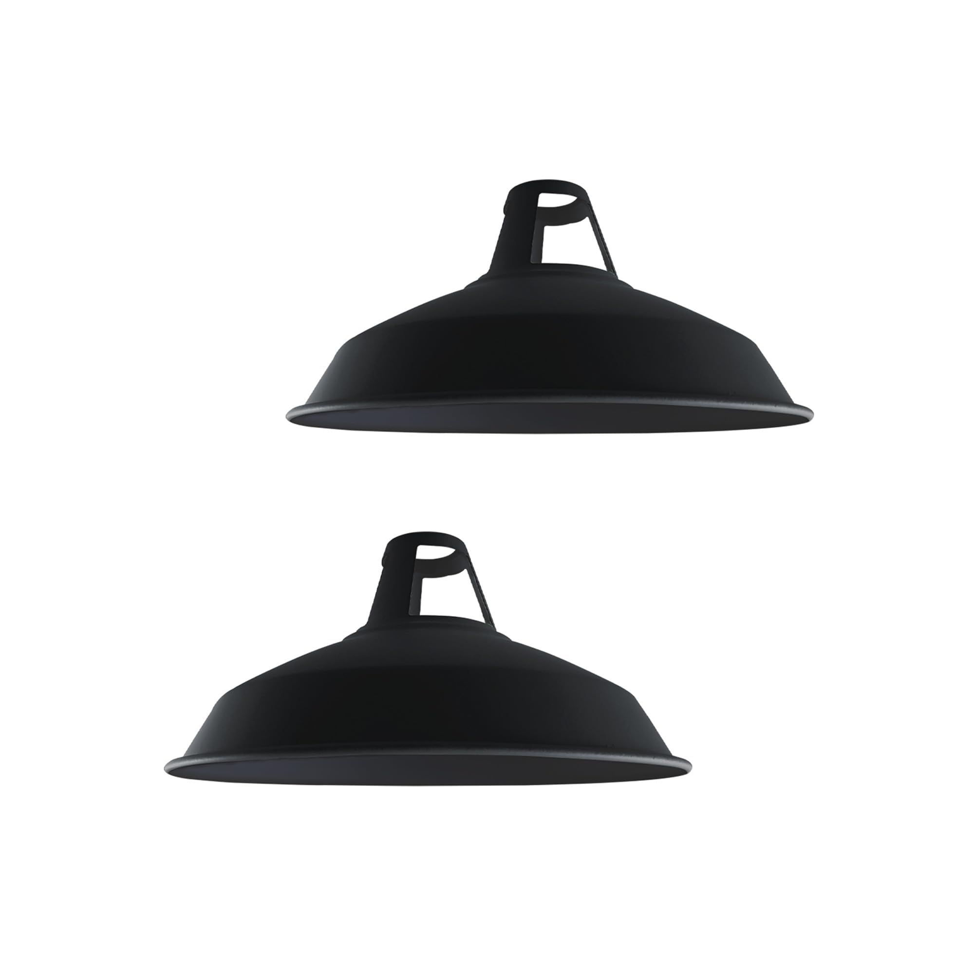 Black Lampshade for Ceiling Lamp Shades 30cm Light Shade Ceiling Light Industrial Metal Replacement Pendant Lighting Easy Fit Kitchen Light Shade Lamp Shades for Indoor
