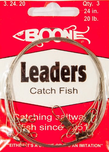 Boone-Bright-SS-18-Inch-Leader-Pack-of-3-30-Pound Boone-Bright-SS-18-Inch-Leader-Pack-of-3-30-Pound
