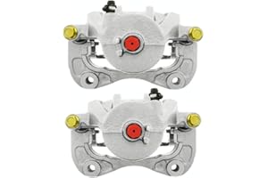 AUTO SHACK AutoShack Front Brake Calipers Assembly Pair Set of 2 Driver and Passenger Side Replacement for 2005-2010 Kia Sportage 2005-2009 Hyundai Tucson 2.0L 2.7L V6 4WD AWD FWD BC30056PR