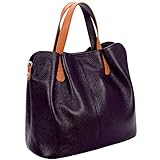 HESHE Genuine Leather Purses and Handbags for Women