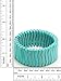 Gem Stone King 7.5inches Simulated Turquoise Howlite Beads Stretchy Bangle Bracelet 30MM