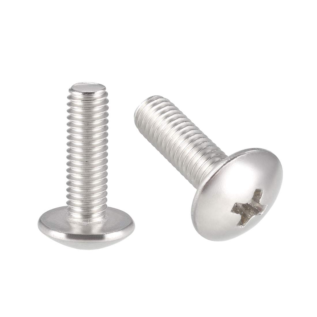 sourcing map Machine Screws, M5x16mm Phillips Screw, 304 Stainless Steel, Fasteners Bolts 20Pcs
