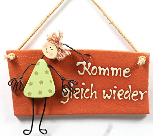 Ton Schild Komme Gleich Wieder Amazon De Kuche Haushalt