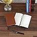 2020 Planner/Pocket Calendar: 14 Months (Nov 2019 - Dec 2020) Weekly, Monthly Calendars, Leather Material, Elastic Closure, Decorative Stitching, Page Finder Ribbons and Notes Pages (Brown/Black)