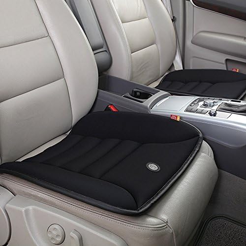 Car Seat Cushion Pad Memory Foam Seat Cushion for Car Driver Seat Office Chair Home Use Non-slip (Black 1)