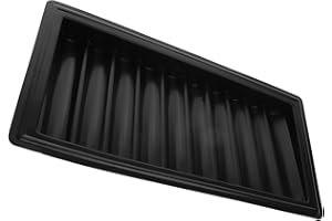 GLEAVI Portable Acrylic Poker Chip Tray Rack 500 Pieces Black Chip Display Case for Home Poker Table Dealer