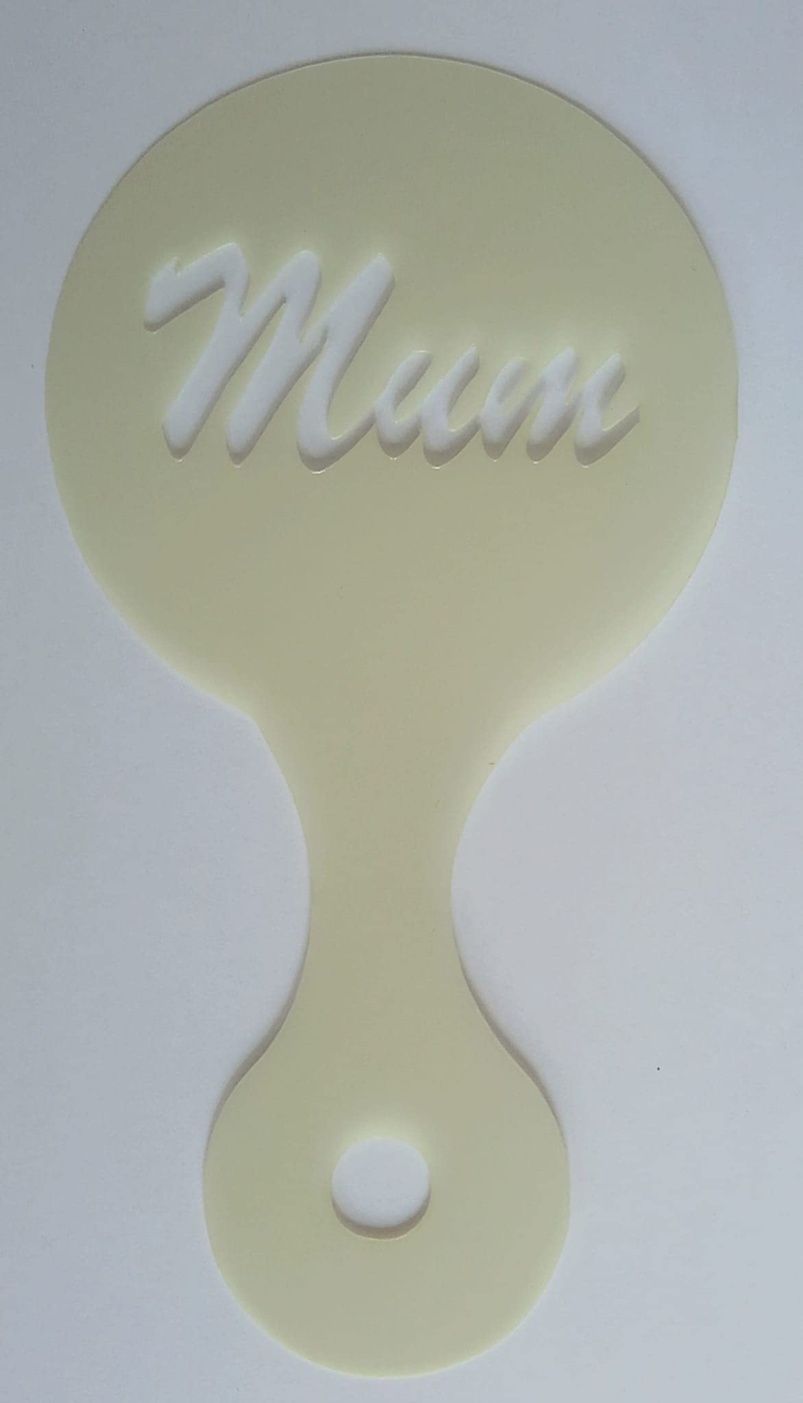 2 x Mum word coffee/cappuccino stencils reusable many times present gift