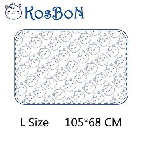KSB Extra Large Infant Baby Deluxe Ecological Cotton Change Pad,Waterproof Baby Diaper Changing Pad In Vibrant Color For Home And Travel-Under The Age of 3 (L Size Random Color) - Thumbnail 6