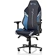 Secretlab Titan Evo Yasuo Gaming Chair - Reclining - Ergonomic & Comfortable Computer Chair with 4D Armrests - Magnetic Head Pillow & 4-Way Lumbar Support - Blue - Leatherette