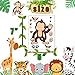 Happy Storm Jungle Party Games 24 Make A Jungle Animal Stickers for Kids Safari Stickers Jungle Party Supplies Favors Safari Theme Party Game Activities for Boys Girls Birthday Party