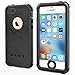 SPARIN iPhone SE Waterproof Case, iPhone 5 / 5S Waterproof, Dust Proof, Snow Proof, Shock Proof Case with Available Touch ID, Compatible with Magnetic Car Mount, and Clear Sound - Black