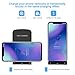 Voberry Fast Wireless Charger Charging Pad for Samsung Galaxy Note 8 S8 S8 Plus S7 S7 Edge Note 5 S6 Edge Plus, Standard Charge for Apple iPhone X / 8 / 8 Plus (Black)