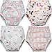 4 MOM & BAB Potty Training Pants/Padded Underwear for Toddlers | Washable & Resuable | Soft Cotton | Comfortable Fit for Your Baby (Small-4 Pack)