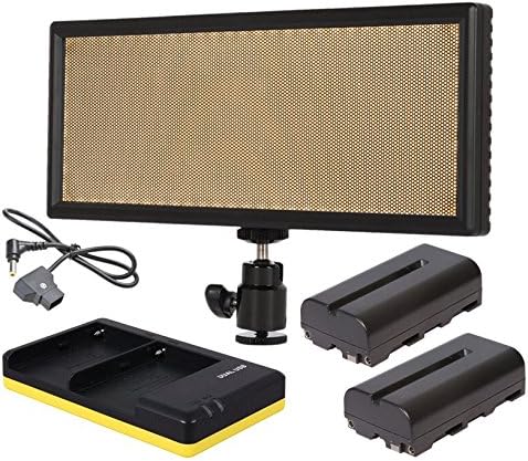 AVtec LedPAD X63 Set Bi-Color LED Panel + 2x NP-F550 + Charger + D-Tap Cabel