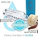 GoGlass Aspen Glass Drinking Water Bottle, 20-Ounce, Copper, BPA Free, with Insulated Sleeve & Wooden Cap