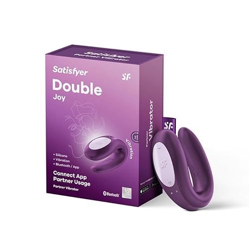 Satisfyer Double Joy Connect App | Partner Vibrator | 2 Strong Power Motors  | Waterproof (IPX7) | Rechargeable Battery | Skin-Friendly Silicone  (Violet) in Kenya | Whizz Couple