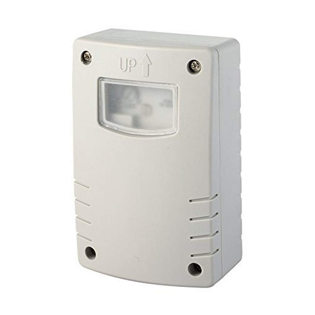 Electraline 58064 Twilight Switch with Programming Night Timer for Outdoor Use IP44 White