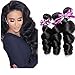 Brazilian Virgin Hair Bundles Loose Wave Human Hair Extensions 8A 100% Human Hair Bundles Loose Wave Bundles Unprocessed Virgin Curly Wave Hair Bundles 12 14 16