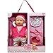 Baby Doll Feeding Set, Includes 16 Inch Soft Body Baby Doll with Winter Outfit Accessories, Jacket, Bib, Feeding Plate and Food Utensils - A Realistic Doll Set Collection for Toddlers, Girls and Kids
