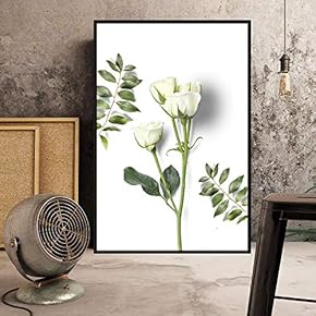 Floating Framed Canvas Wall Art for Living Room, Bedroom Flowers Canvas Prints for Home Decoration Ready to Hang - 16x24 inches