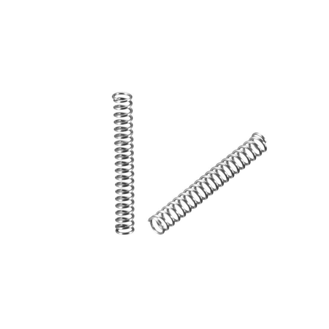 sourcing map Wire Diameter 0.012", OD 0.08", Free Length 0.60" Spring Steel Coil Extended Compressed Spring 20pcs