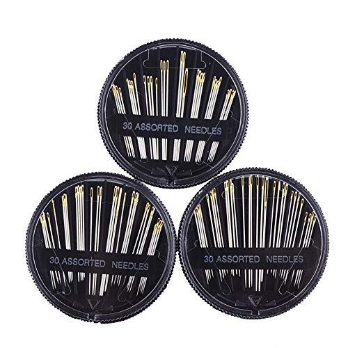 30PCS Assorted Hand Sewing Needles Embroidery Mending Craft Quilt Sew Case
