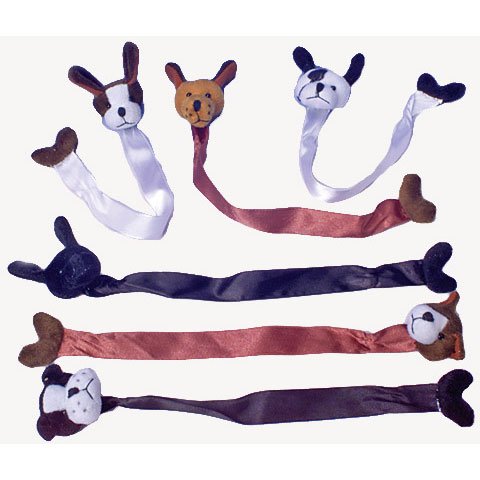 U.S. Toy Plush Dog Bookmarks, 12 Pieces