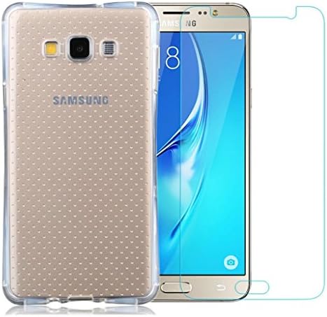 Galaxy J5 (2016) Case, ATLY(TM) [Drop Protection] [Slim Fit] [Airbag] TPU Cover With Tempered Glass Screen Protector From Samsung Galaxy J5 (2016) - Clear