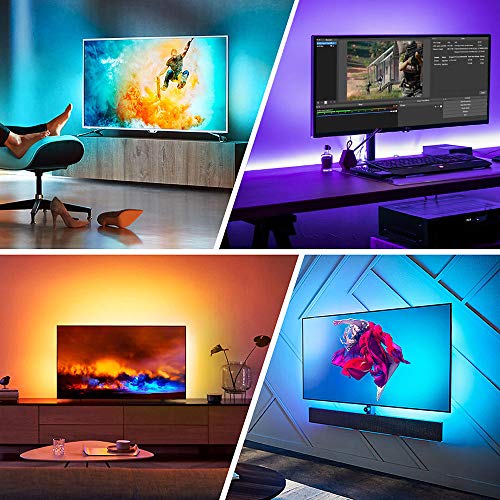 TV LED Backlights 9.8FT, Romwish LED Strip Lights with Bluetooth APP