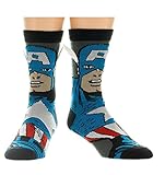 Captain America Winged Crew Sock