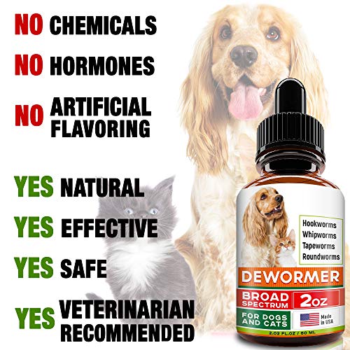 GOODGROWLIES Dewormer for Dogs and Cats Made in USA Broad Spectrum