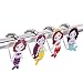 Mermaid Shower Curtain Hooks Unique Design Rustproof and Glide Smoothly Set of 12 (12)