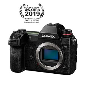 Panasonic LUMIX S1 Full Frame Mirrorless Camera with 24.2MP MOS High Resolution Sensor, L-Mount Lens Compatible, 4K HDR Video and 3.2” LCD - DC-S1BODY