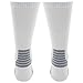 adidas Unisex-US Traxion Menace Crew Football & Basketball Sock (1-Pair), White/Black/Light Onix/Onix, 6.5-9