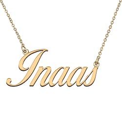 HUAN XUN Customized Custom Simple Any Name Necklace