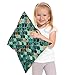 Moslion Mermaid Pillow Cases Decorative with Sequin Teal Mermaid Scales Throw Pillow Covers 18