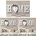 Sholdnut 5Pcs Wall Paintings,Home Wooden Home Letter Prints Photo Paintings Wall Art for Home Decorations Paintings