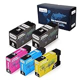 Office World Compatible Ink Cartridge Replacement for Canon PGI-1200XL PGI-1200 XL for Canon Maxify MB2320 MB2720 MB2020 MB2120 MB2350 MB2050 (2 Black, 1 Cyan, 1 Magenta, 1 Yellow, 5 Pack)