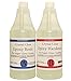 Epoxy Resin 64 Oz Kit | 1:1 Crystal Clear Resin and Hardener for Super Gloss Coating | for Bars, Tabletop, Art, Jewelry, Casting Molds | Safe for Use on Wood, Metal, Stone, Plastic, Marine Sealer