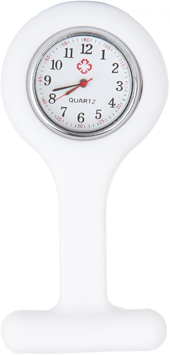 Amazon Yesurprise アナログ表示 懐中時計 逆さ文字盤 ナース ウォッチ 男女兼用 ホワイト 懐中時計 腕時計 通販